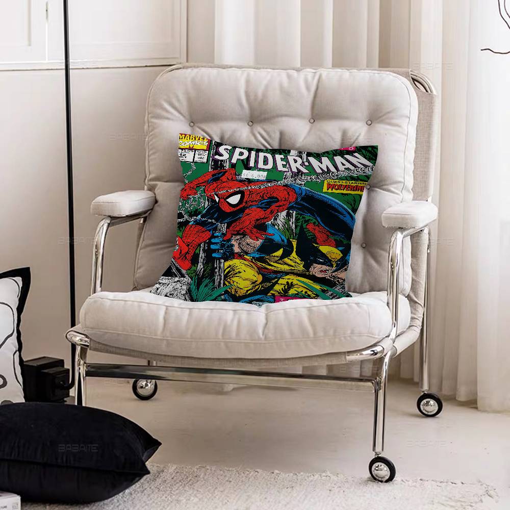 Подушка с принтом Человек-Паук S-Spider M-Man, пылезащитная наволочка, Декор спальни, детской вечеринки, Подушка, Подарок на день рождения для детей