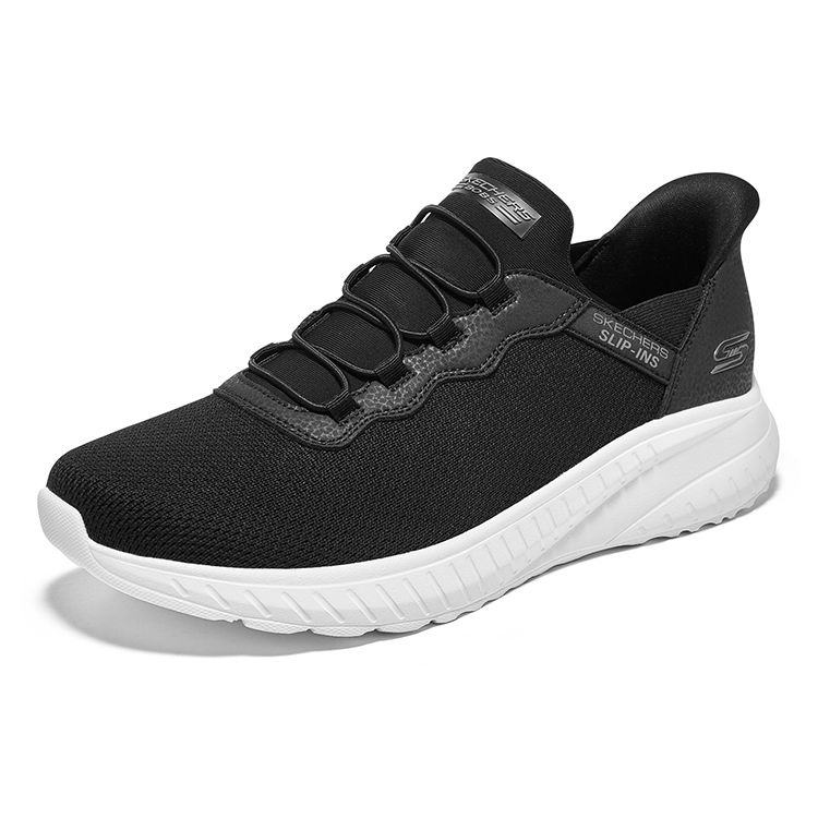 Skechers Слипоны Комфорт Универсальные Модные Прочные Низкие Повседневная Обувь Мужские кроссовки Черный 118300-BLK