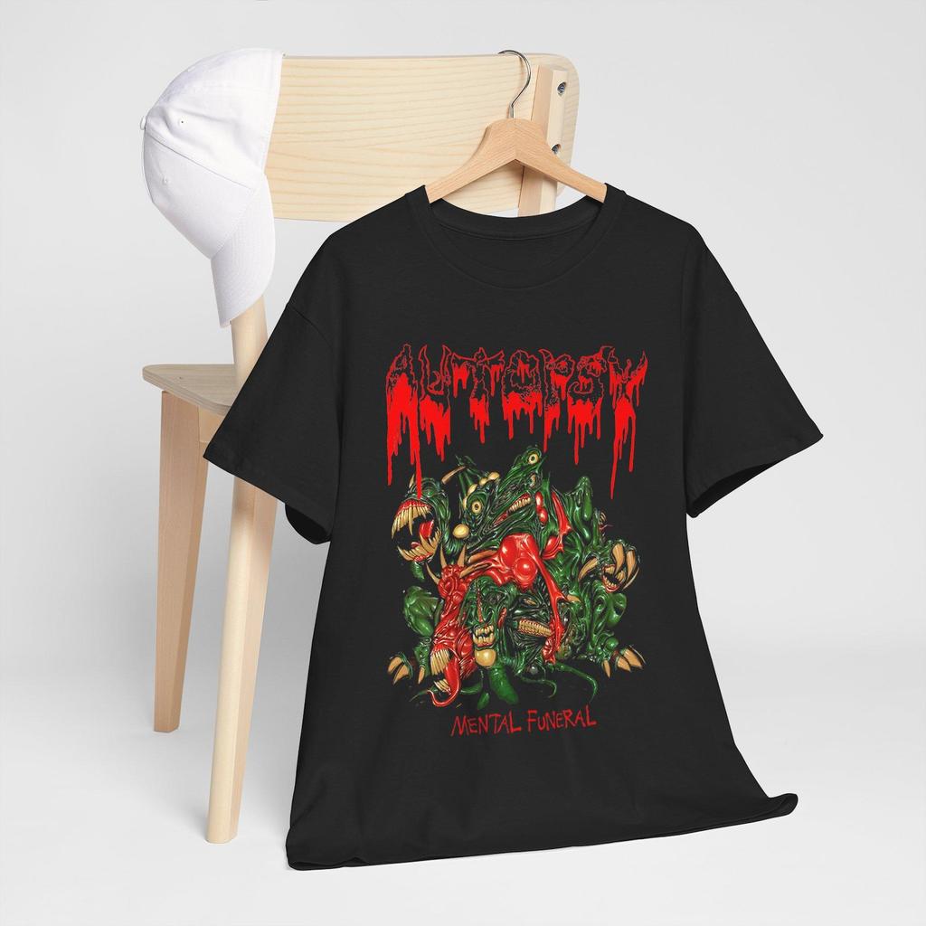 Autopsy Mental Funeral Classic Old School Symbol Icons Black Tees T-Shirt Size S-5XL