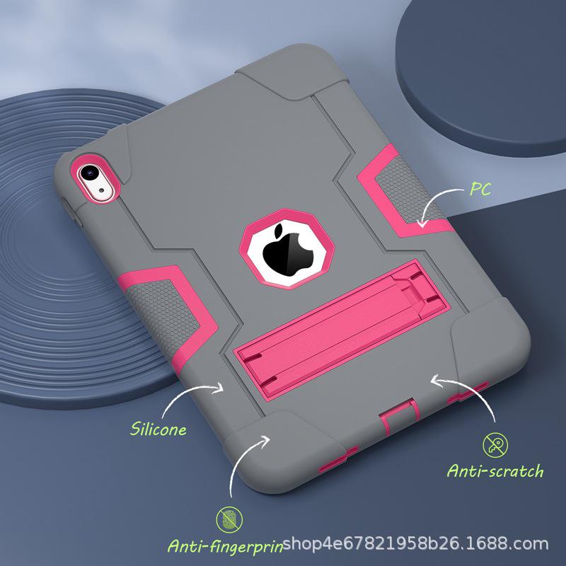 «Цветной защитный чехол 3 в 1 с подставкой и защитой от падений для iPad 10,9 дюйма» (2022)"