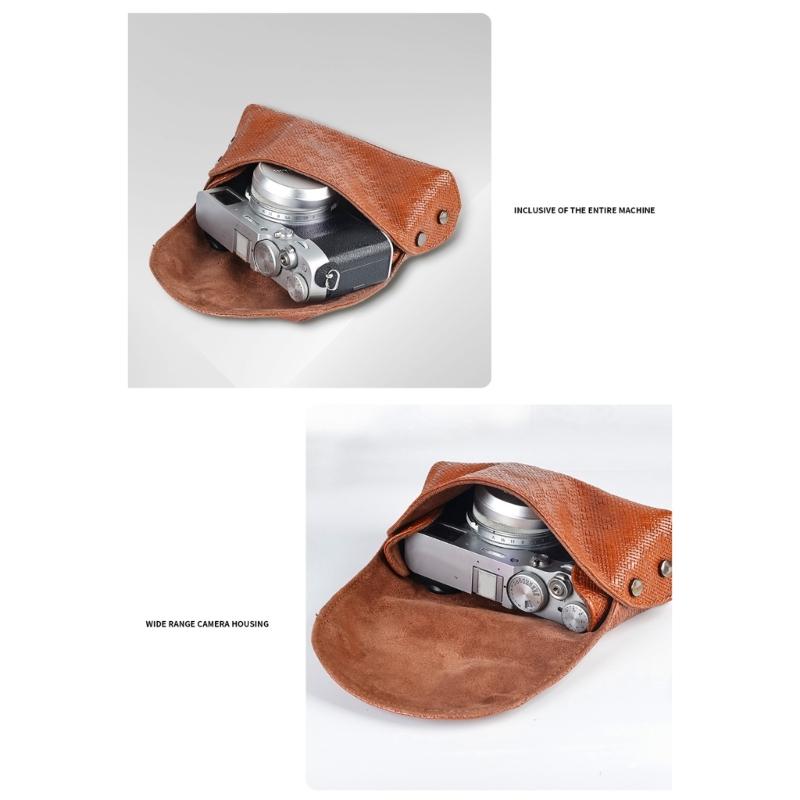 PU Camera Case with Adjustable Strap Spacious Storage for X100vi X100v Xhalf Outdoor Photography