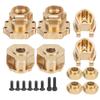 Brass Rear Portal Drive Housing Drive Axle Mount Set for Traxxas TRX4 TRX6 1/10 RC Crawler