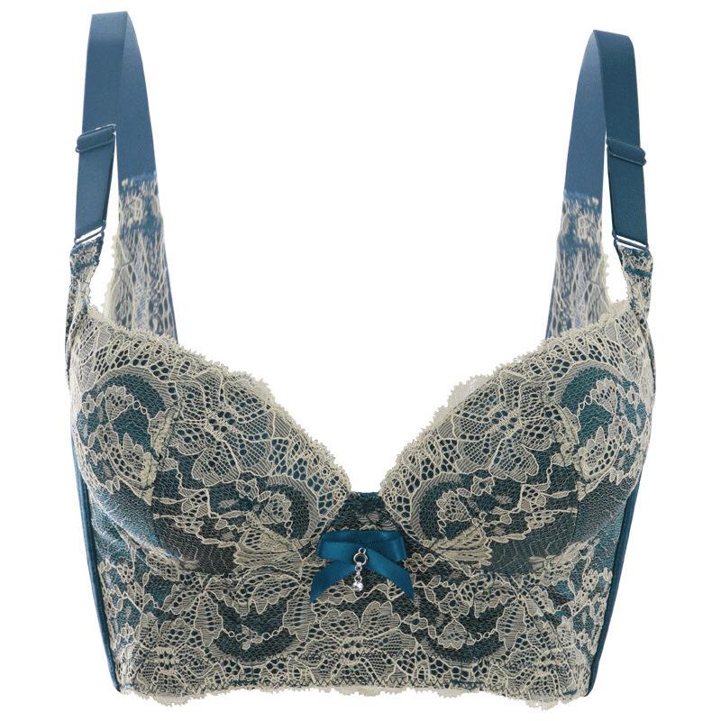 Gather Bra Women Lace Sexy Upper Support Bra Push Up Adjustable Invisible Bra Female Sensual Lingerie Fancy Underwear