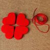 Гирлянда из красных сердечек, 3 метра, для DIY, красная нить с подвесными сердечками, украшение на День Святого Валентина
