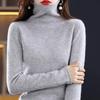 Женский кашемировый свитер Qinghe Cashmere 30% Кашемир 70% Шерсть Осенне-зимний кашемировый пуловер Мягкий и теплый