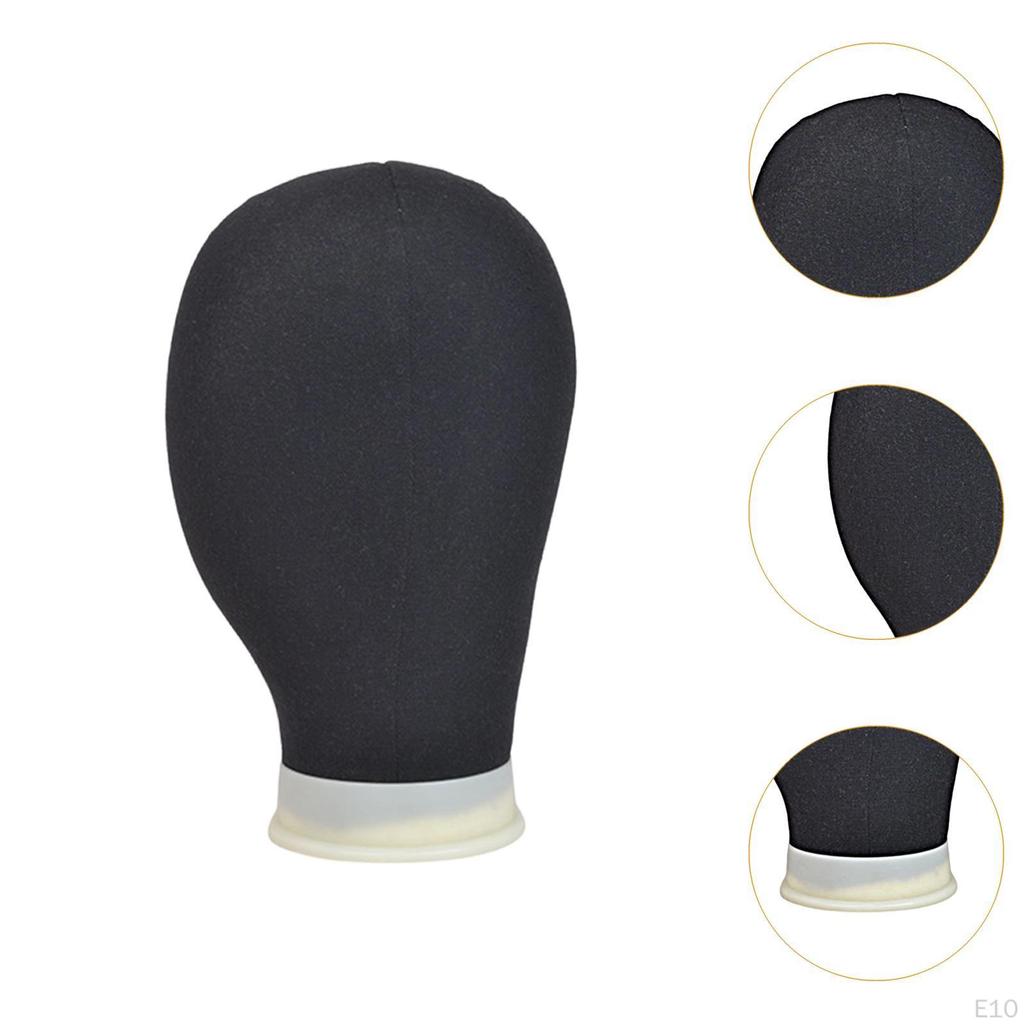 Wigs Display Mannequin Head Canvas, Wig Block Practical, Styling and Model Durability