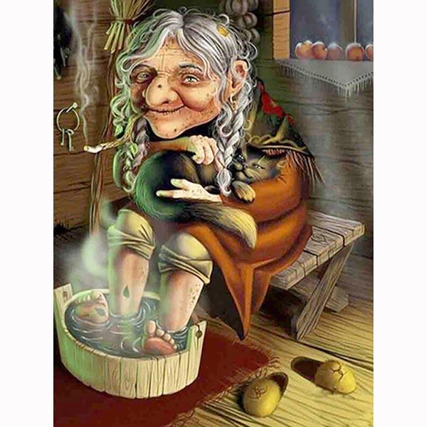 5D Diy Алмазная картина, вышивка, полная ведьма, птица, дерево, вышивка крестом, бисер, наборы для ручной работы, настенная мозаика, украшение для дома, Rustom