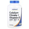 Calcium Citrate + Vitamin D, 180 Capsules