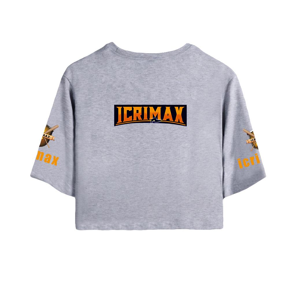 Футболка для девочек с буквенным принтом Icrimax, летние укороченные топы, мягкая футболка, популярные узкие милые футболки для фитнеса с короткими рукавами