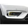 Car Body Front Head Fog Light Lamp Detector Frame Stick ABS Chrome Cover Trim Part 2pcs For VOLVO XC40 2019 2020 Car Accessories