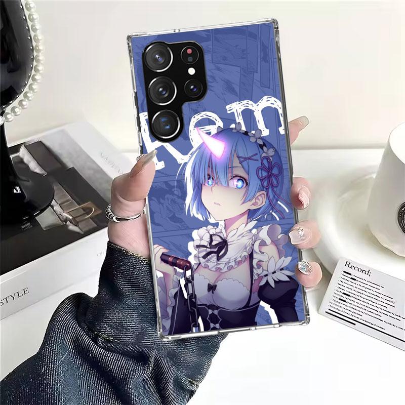 R-Rem Re Zero Аниме Мягкий Чехол Для Телефона Для Samsung Galaxy S22 S23 S24 S25 Edge S26 Ultra S20 FE S21 Plus + Fundas Coque Galaxy S20