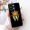 Для OPPO A6s CPH2789 2026 Модный чехол для телефона с буквой и короной Для Oppo A6S 5G Мягкие силиконовые чехлы из ТПУ