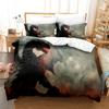 Комплекты постельного белья с 3D-драконом, пододеяльник с наволочкой, двуспальная кровать, двуспальная кровать, постельное белье