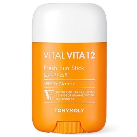 TONYMOLY Vital Vita12 Fresh Sun Stick SPF50+ PA++++ UV Protection Sun Stick, 22g
