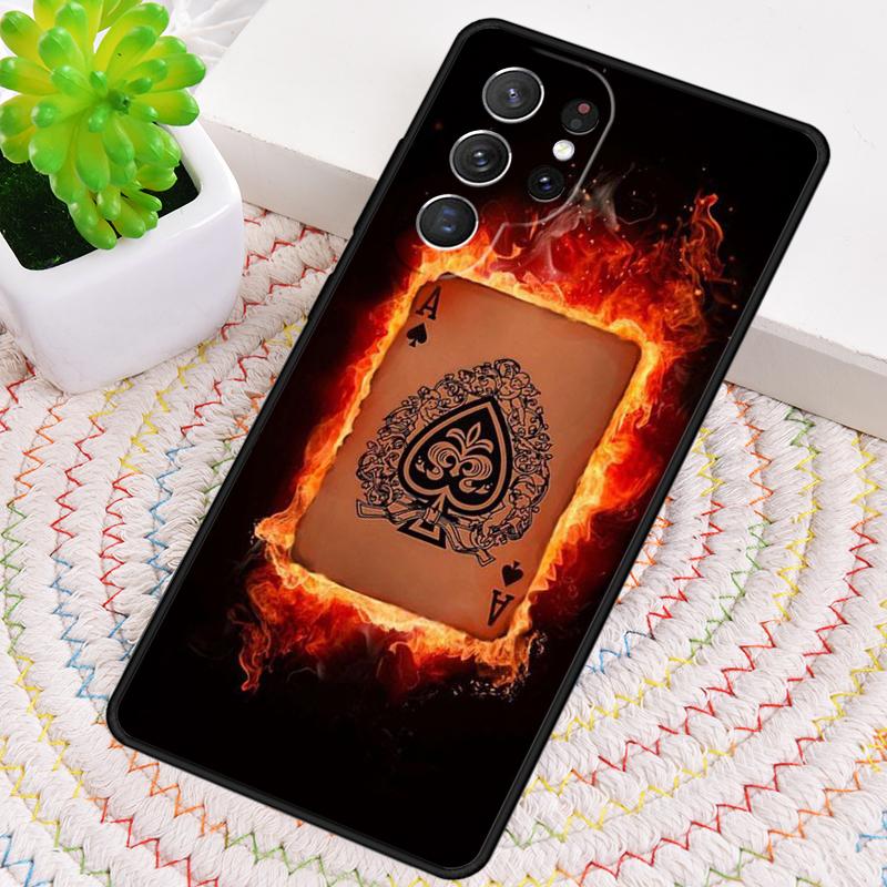 Силиконовый чехол для телефона с изображением карт покера (Mystery Poker Card) для Samsung Galaxy note 10 pro S26 S25 S24 S23 S22 S21 Plus S25Ultra Capa Cover
