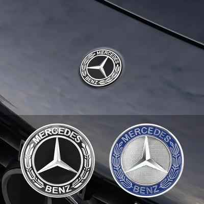 Для Benz W140 1 шт. 57 мм детали для модификации переднего капота автомобиля сменная эмблема подходит для Mercedes Benz C200 C260 E200 E260 E300L W211 W212