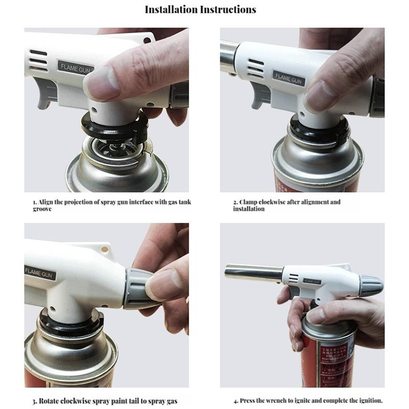 Кемпинговая горелка для приготовления пищи с автоматическим зажиганием, газовая горелка для сварки на бутане, газовая горелка для сварки, газовая горелка для пламени, газовый пистолет для продувки барбекю, готовка