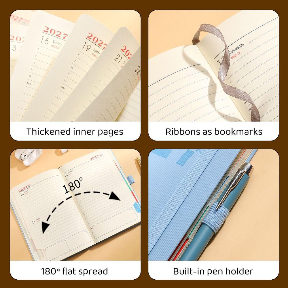 English 2027 Schedule Planner Notepad Wear-resistant To-do List Notebook Stationery