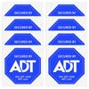 Водонепроницаемая наклейка безопасности для окна Предупреждение ADT Наклейка на окно Водонепроницаемый материал Наклейка Декаль для отеля Дома Магазина и