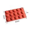 8/15 Cavity Pudding Mold Heat Resistant Baking Mold Portable Apple Silicone Mold  Chocolate
