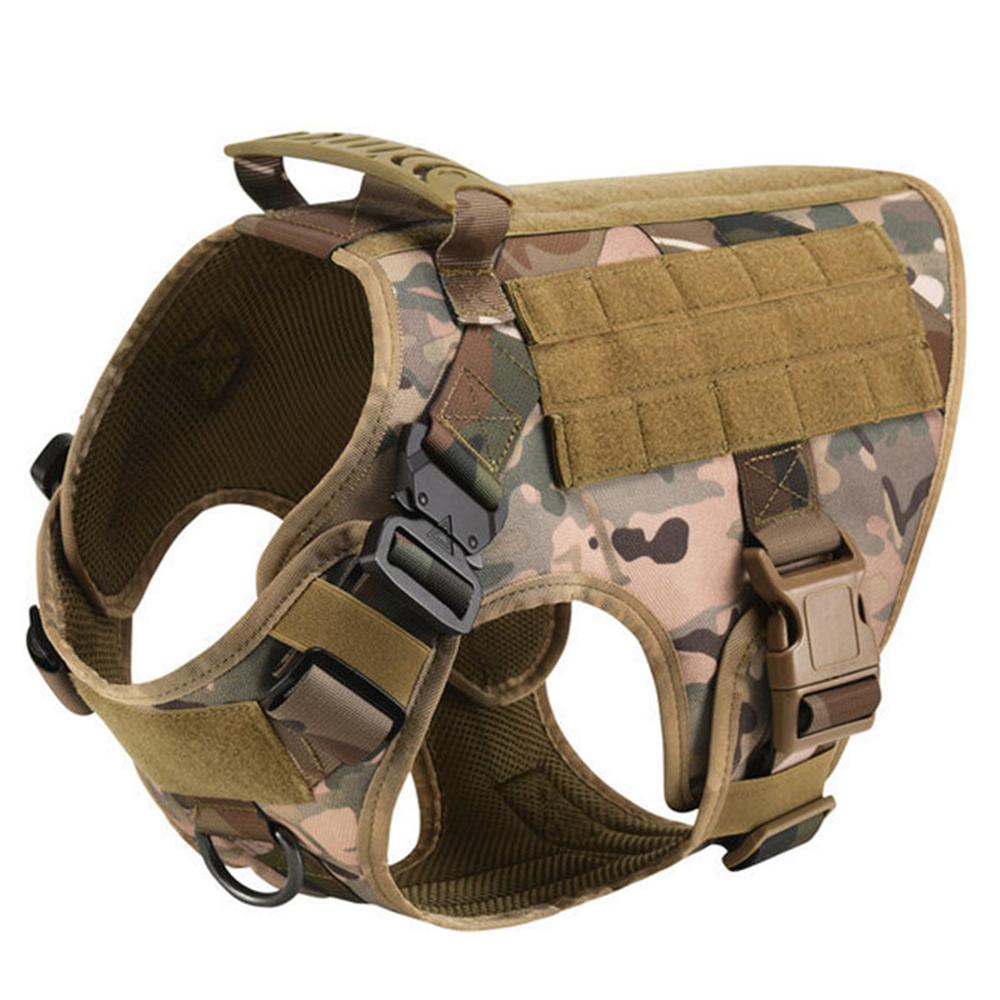 Большой ошейник для собак, поводок, чехлы Molle, питомец, немецкая овчарка, малинуа, тренировочный жилет для прогулок, шлейки для собак средних пород