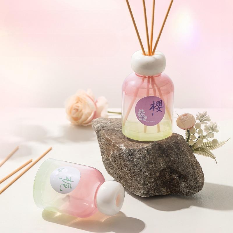 Pink Gardenia Aromatherapy Bathroom Home Indoor Durable No Fire Aromatherapy Essential Oil Hotel Fragrance Ornaments