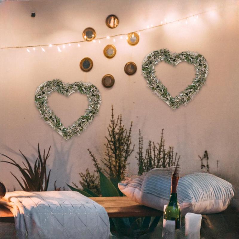 Creative Wreath Wood Circle DIY Handmade Ring Wreath Wedding and Festival Home Decor