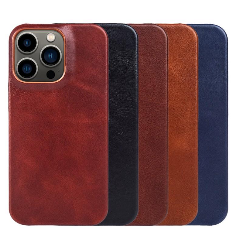 Premium Genuine Leather Phone Case IPhone 18 Pro Max 17 16 15 14 Series Shockproof Protective Cover