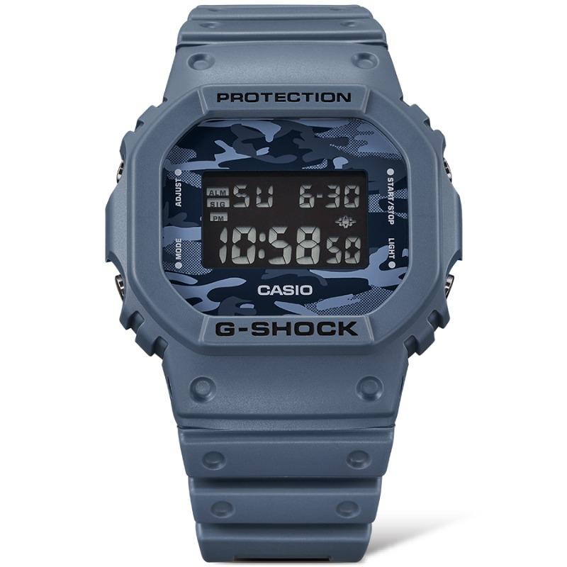 Casio Мужские кварцевые часы с resin-корпусом, водозащитой 200 м, ударопрочностью, будильником DW-5600CA-2