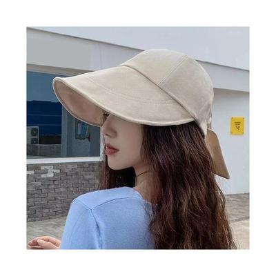 Ladies Sun Hat Summer UV Protection Sun Protection Big Brim Cap Outdoor Travel Gift Fisherman Hats Bucket Hat Women Bow Caps