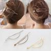 Gilr's Simple Geometric Hollow Out Hairpin Hair Jewelry Barrette for Women Gift