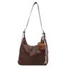 Fashionable Pu Large Capacity Vintage Melard Crossbody Tote Bag For Daily Use