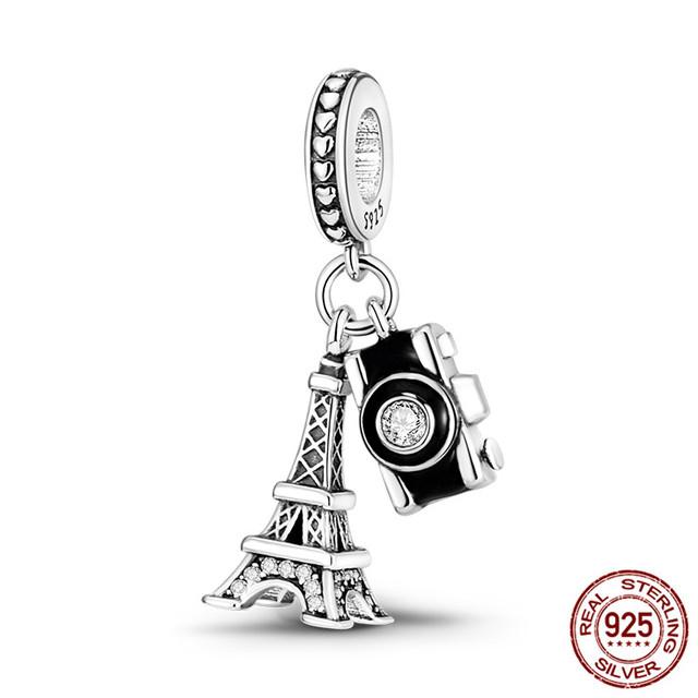 Globe Design Charm 925 Sliver Planet Earth Pendant Charm Beads Fit Fashion Style Bracelet Charms Jewelry Gift