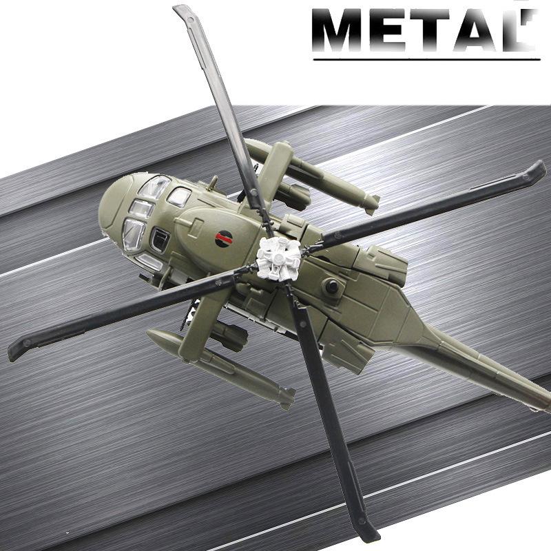1/64 UH-60 Hawk Utility Helicopter Alloy Airplane Model Simulation Metal Flying Model Toy Sound and Light Kids Gift