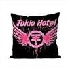 Подушка с принтом Tokio Hotel Чехол для подушки для автомобиля дивана Декоративная домашняя двусторонняя печать Плюшевая квадратная подушка-плед Чехол для подушки