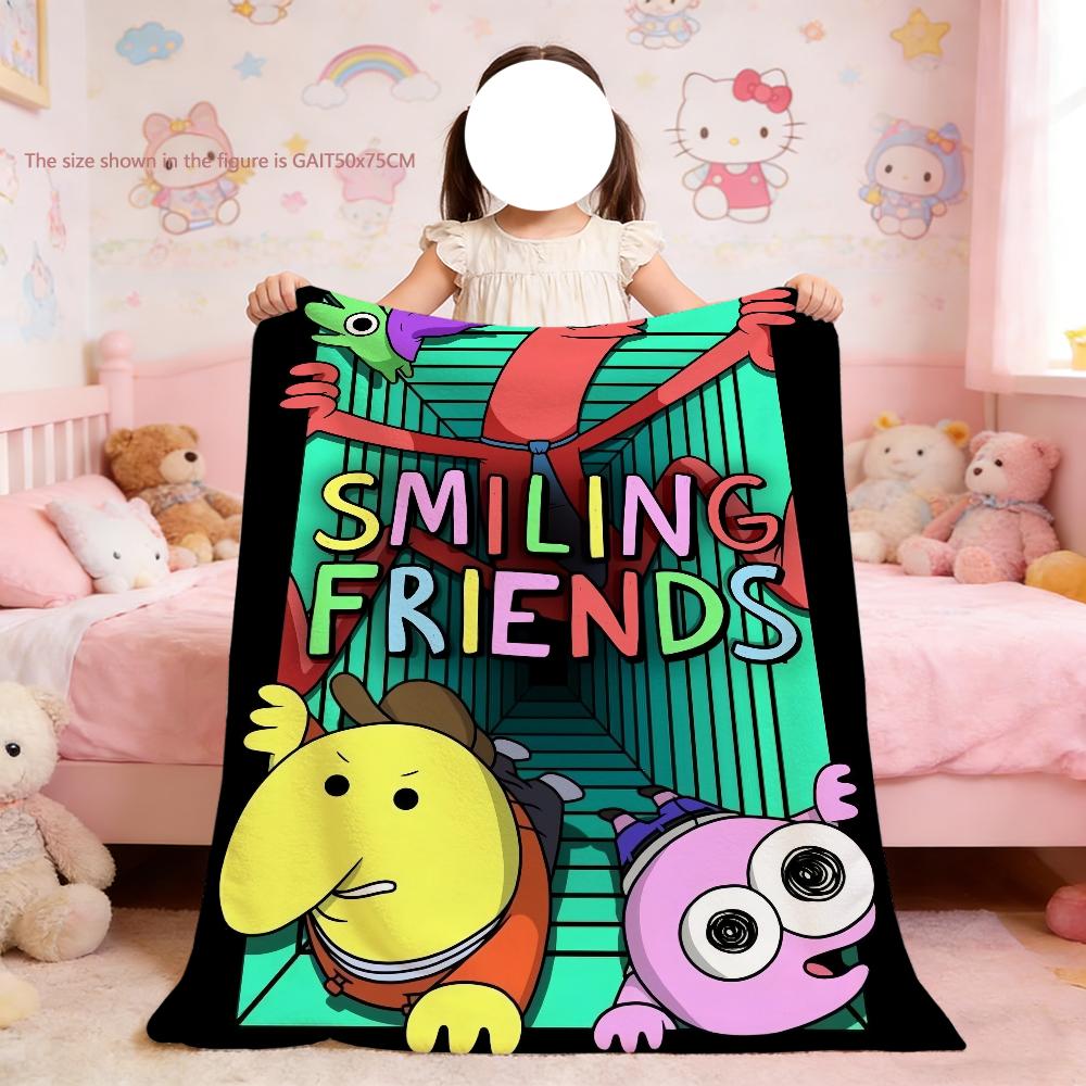 Blanket For Soft Throw Blanket F-Friends for Picnic Cartoon Bed Sofa Home Bedroom Cozy S-Smiling Warm Comfortable