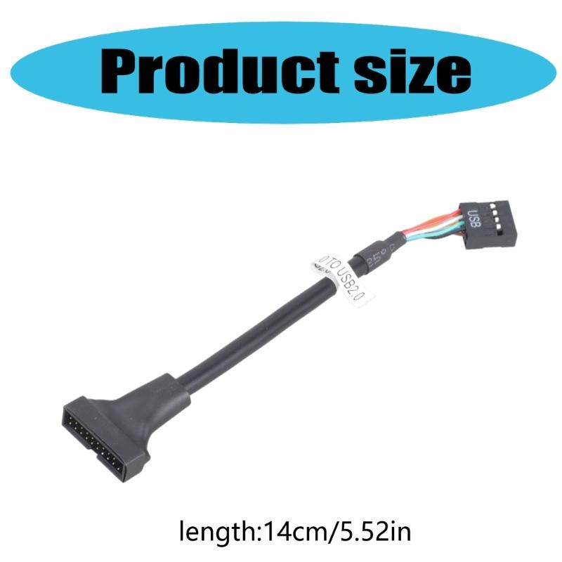 Кабель-переходник USB 3.0 на USB 2.0, 20-контактный USB на 9-контактный USB для повышения совместимости устройств, 1 шт./2 шт.