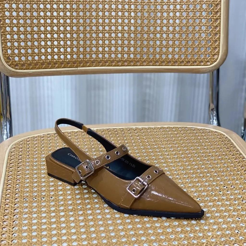 Сандалии для женщин с острым носком, повседневная женская обувь на низком каблуке, летние удобные, трендовые, противоскользящие, лучшие или трендовые