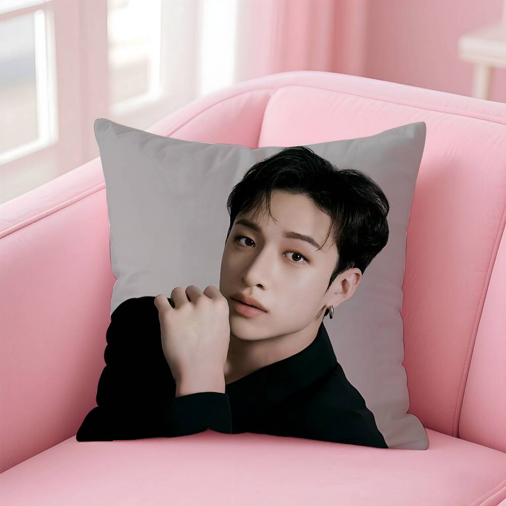 Cool Hot Kpop SStray kidsS Pillow Case Antidustmite Pillowcase Invisible zipper silky short plush Sofa cushion cover
