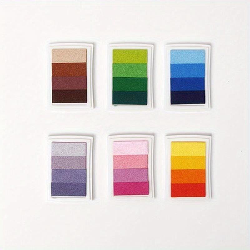Gradient Oil Based Ink Pad Signet for Paper Wood Craft Rubber Stamp 4 Color To Choose