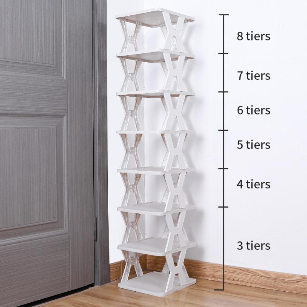 Plastic Shoes Storage Assembled Shoe Organizer Simple Shoe Rack for Entryway  Home Organizer