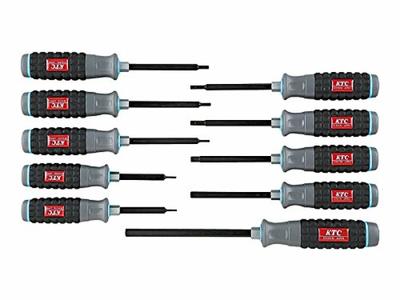 Kyoto Tool Шестигранный отвертка с ручкой из смолы TD1H10B (КТК) Набор, Набор из 10 предметов,