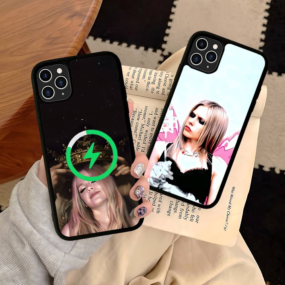 Магнитный чехол для телефона Avril Ramona Lavigne For Magsafe для iPhone 17 16 15 14 13 12 11 Plus Pro Max PC+TPU