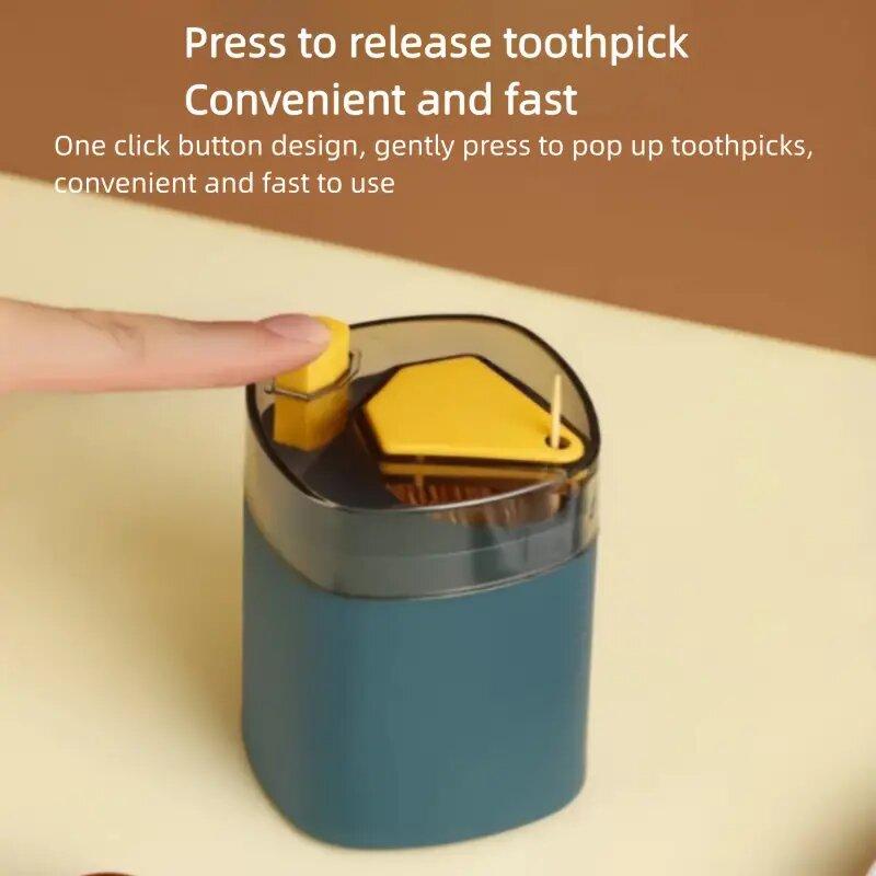 Toothpick Can Light Luxury Toothpick Cartridge High-end Nordic Kitchen Tool Household Toothpick Box New 1Pcs Creative Press Type Portable