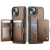 Кошелек-чехол совместимый с iPhone 15/14/13/12/11 Pro Max X XS XR XS Max SE 2026, Премиальный 2-в-1 съемный магнитный держатель для карт