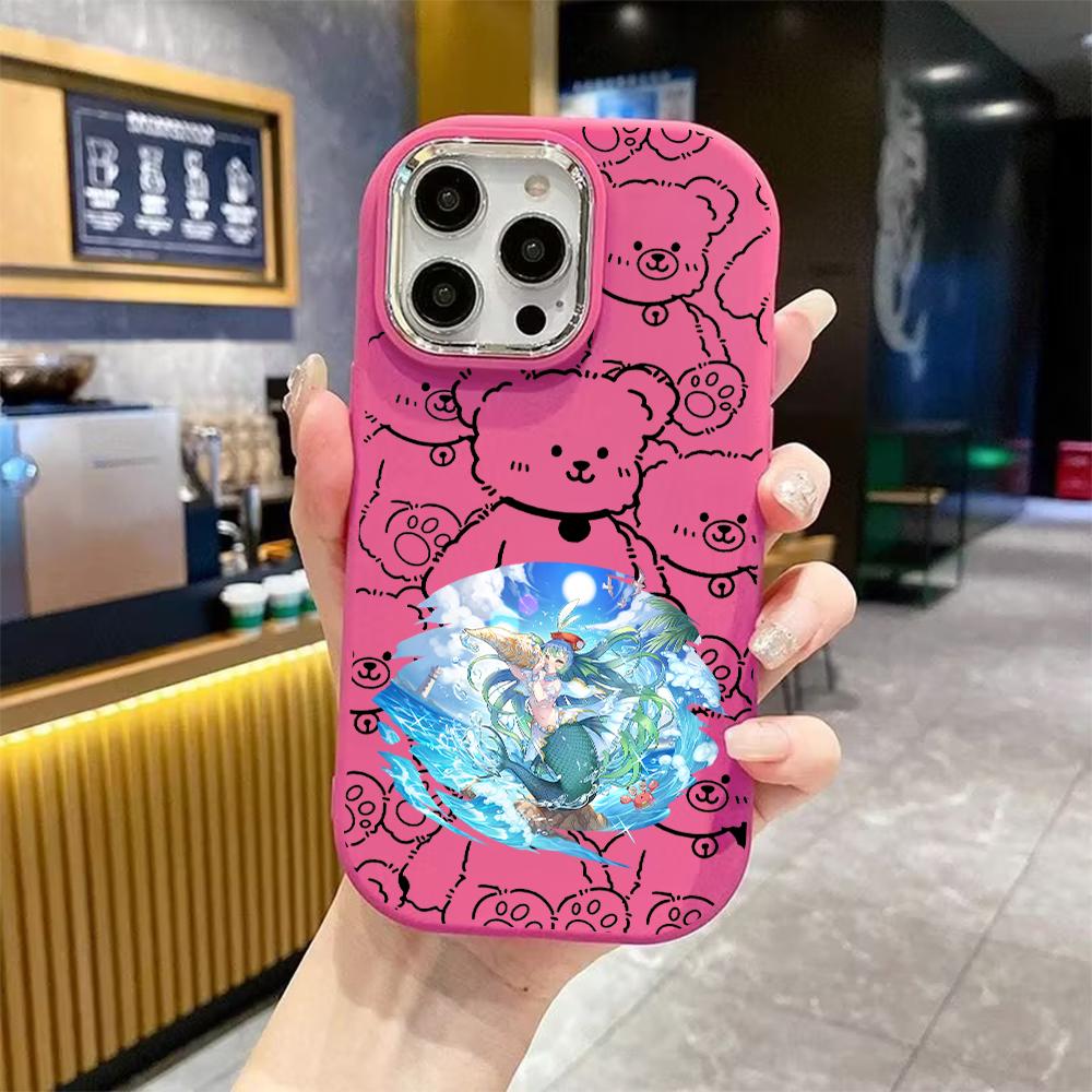 Phone Case: 2D flat design suitable for iPhone 18 17 16 15 14 13 Pro protective case, couple style, water element spirit, Christmas and Halloween gift