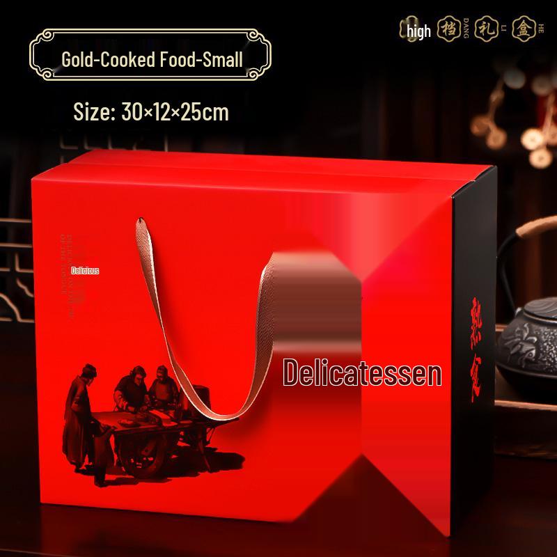 Spring Festival Deli Gift Box: Cardboard Packaging for Meats and Seafood