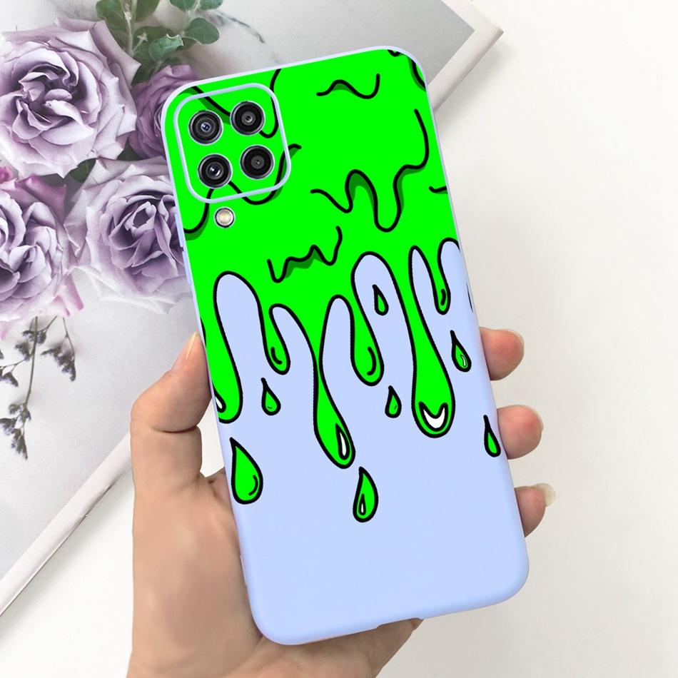 Для Samsung Galaxy M22 F22 Чехол Samsung M22 F22 4G SM-M225F E225F Модный Дизайн Луны Мягкий Силикон Защитная Крышка Чехлы для Телефона