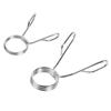 Plated Steel Spring Gym Barbell Bar Clips Dumbbell Spinlock Collars Spin Lock Screw Check Nut