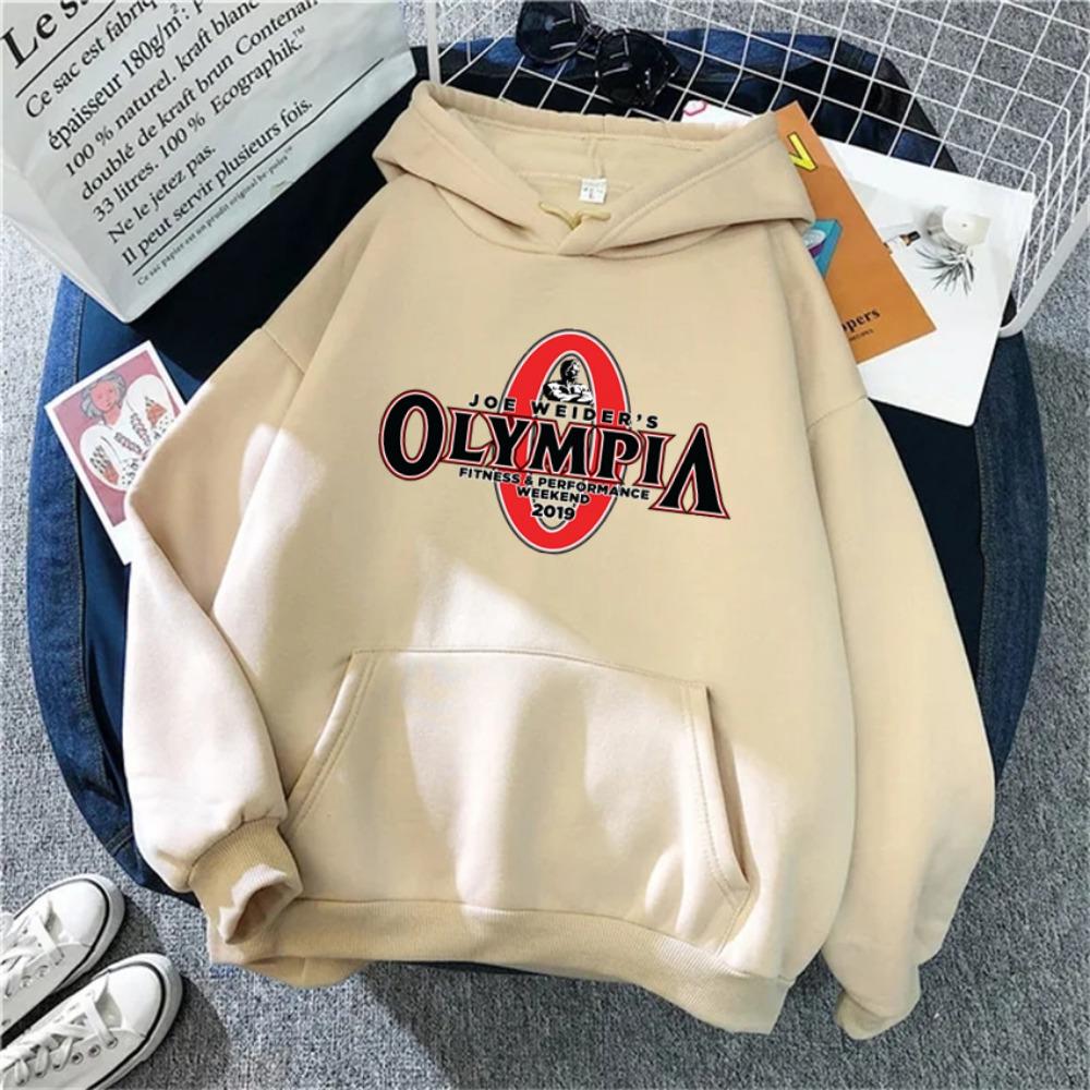 OLYMPIA Printed Gyms Harajuku Funny Women Hoodie Clothes Male Womens Fashion Hoodies Oversized Sports Sweatshirt Hoody Unisex